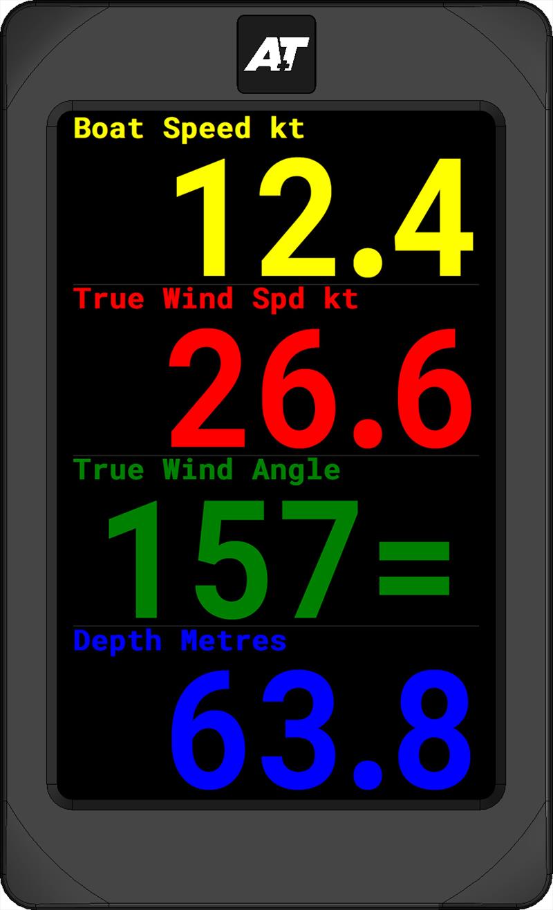 QBD7 can be used in landscape or portrait mode, with or without buttons - photo © A+T Instruments