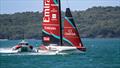 Emirates Team New Zealand return from a two boat training session - AC40 - Auckland - January 28, 2026