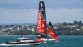 Emirates Team New Zealand return from a two boat training session - AC40 - Auckland - January 28, 2026