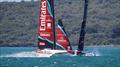 Emirates Team New Zealand return from a two boat training session - AC40 - Auckland - January 28, 2026