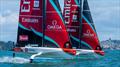 Emirates Team New Zealand sail their AC40 in Auckland - April 2026