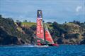 Foiling past Waikeke Island- Emirates Team New Zealand -  AC75 - Day 13 - August 28, 2026
