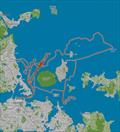 Recon Unit track - Emirates Team NZ - Sailing Day 18 - August 8. 2026 - Hauraki Gulf, Auckland