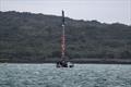 Rigging in the lee of Rangitoto - Emirates Team NZ - Day 20 -  August 12 2026 - Auckland, NZ