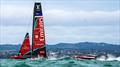 The AC75 outran the Chase Boat and Recon boat at times - Emirates Team NZ - Day 20 -  August 12 2026 - Auckland, NZ