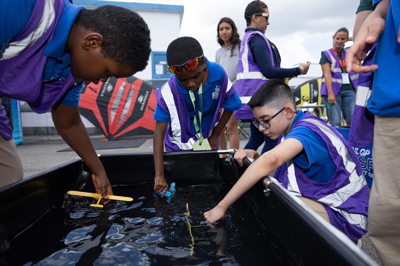 Young guests at the SailGP Inspire STEM City Activation ahead of the Mubadala New York Sail Grand Prix - May 28, 2026 - photo © Kieran Cleeves/SailGP