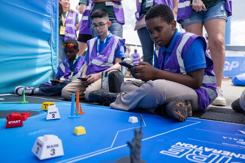 Young guests at the SailGP Inspire STEM City Activation ahead of the Mubadala New York Sail Grand Prix - May 28, 2026 - photo © Kieran Cleeves/SailGP