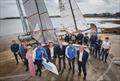 Group including mayor, sponsors and competitors from UK and Ireland - Victoria Pinkerton Irish Multihull Northern Championship at Ballyholme