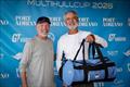 Punta Figuera on Multihull Cup Day 3 - Quinny Houry, Director of North Sails Palma loft, awarding the prize to Allegra