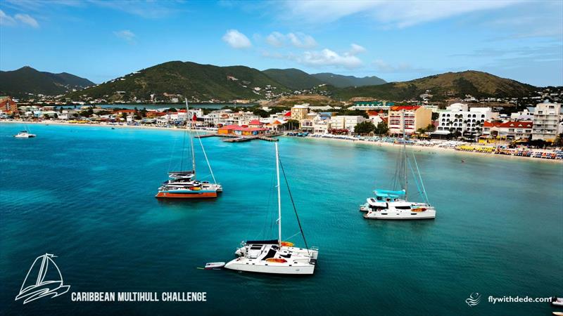 Boats at anchor during the 2025 Caribbean Multihull Challenge photo copyright Caribbean Sailing Association taken at  and featuring the Catamaran class