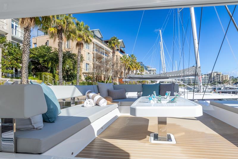 Leopard 52 Upper Lounge photo copyright Leopard Catamarans taken at  and featuring the Catamaran class