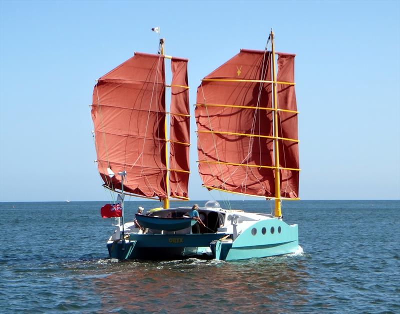 Sail trials of Oryx, August 2012 photo copyright David Duval-Hall taken at Cruising Club of America and featuring the Catamaran class