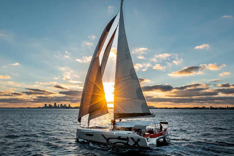 Excess 14 - sunset time photo copyright Excess Catamarans taken at  and featuring the Catamaran class
