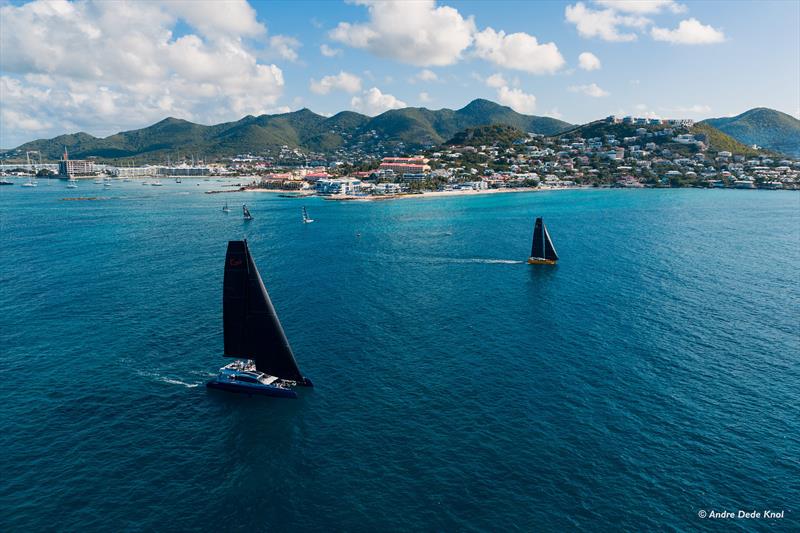 Simpson Bay, St Maarten - 8th Caribbean Multihull Challenge Race and Rally day 1 photo copyright Andre Dede Knol taken at Sint Maarten Yacht Club and featuring the Catamaran class