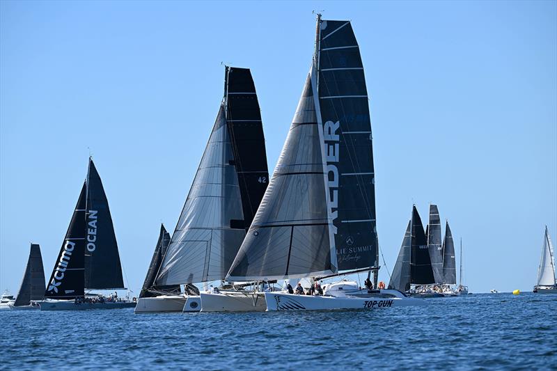 Brisbane to Gladstone Yacht Race 2025 photo copyright Nigel Owen taken at Queensland Cruising Yacht Club and featuring the Catamaran class