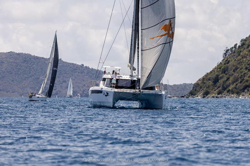 Leopard 50 La Novia took first overall in Cruising Multihull photo copyright Tidal Pulse / Andrea Azzopardi taken at Royal BVI Yacht Club and featuring the Catamaran class