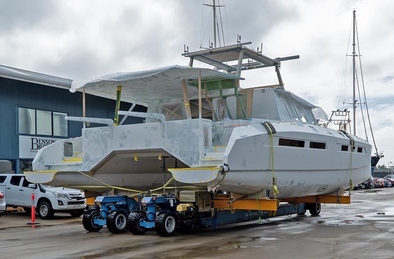 Evening Star sees daylight for the first time photo copyright Mahi Boats taken at  and featuring the Catamaran class