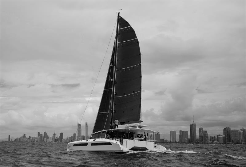 Evening Star reaching along the Gold Coast photo copyright Mahi Boats taken at  and featuring the Catamaran class