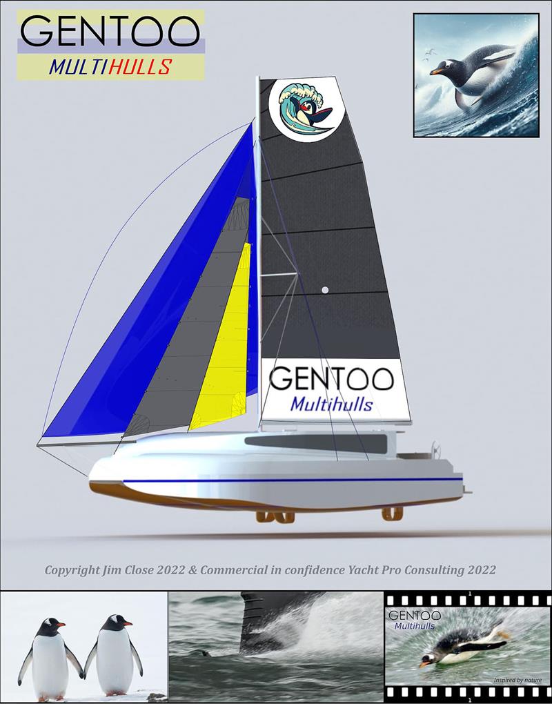 The Island - scow bow foiling multihull for the family photo copyright Jim Close taken at  and featuring the Catamaran class