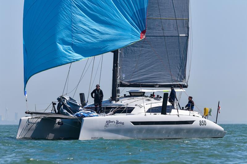 Didier Bouillard's Dazcat 1295 Minor Swing photo copyright Rick Tomlinson / RORC taken at Royal Ocean Racing Club and featuring the Catamaran class