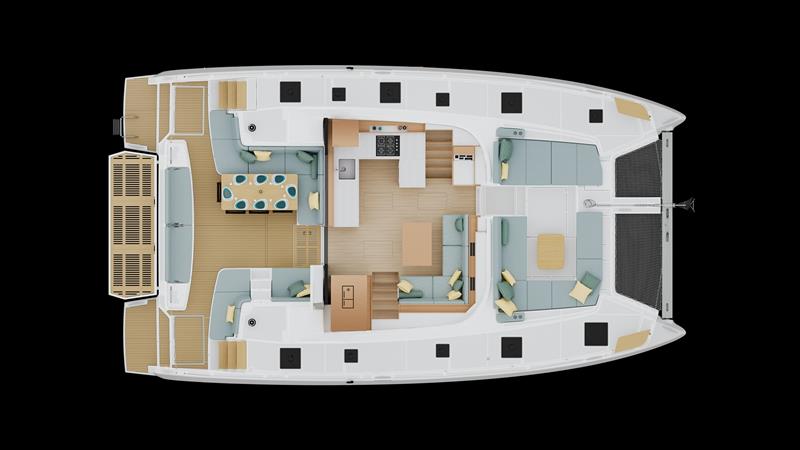 Lagoon 47 layout - Cockpit photo copyright The Multihull Group taken at  and featuring the Catamaran class
