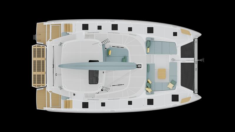 Lagoon 47 layout - Cockpit Bimini photo copyright The Multihull Group taken at  and featuring the Catamaran class