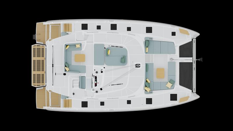 Lagoon 47 layout - Flybridge photo copyright The Multihull Group taken at  and featuring the Catamaran class