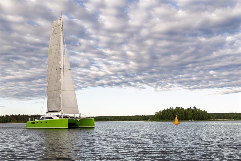 The catamaran NICA has broken the all-time record for fastest AGORA direct MidsummerSail photo copyright Robert Nowatzki taken at  and featuring the Catamaran class