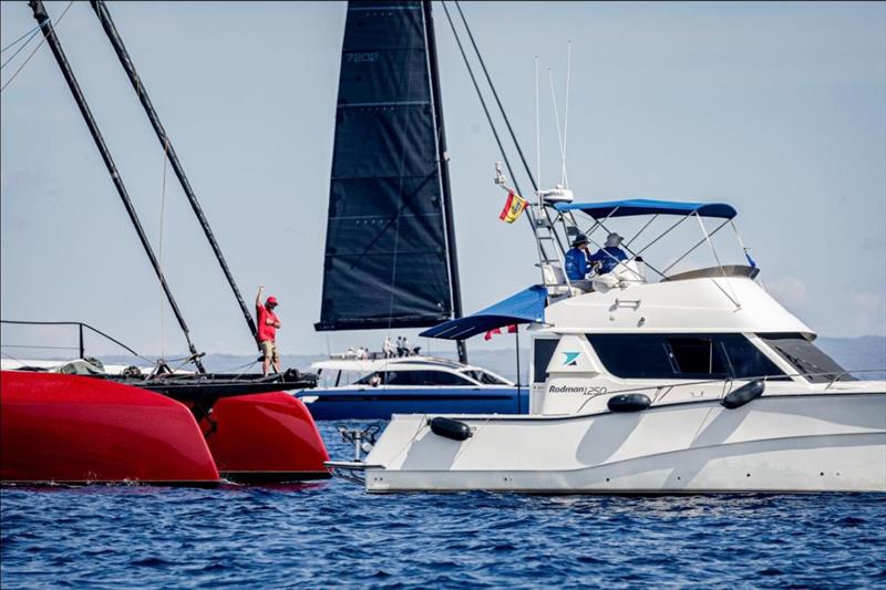 Punta Figuera on Multihull Cup Day 3 - Tough decision making for the Race Committee photo copyright Sailing Energy taken at  and featuring the Catamaran class