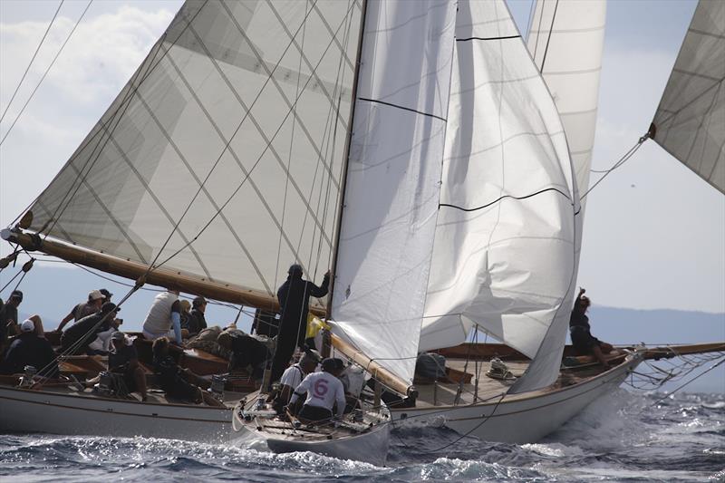 Les Voiles de Saint-Tropez 2025 Day 5 photo copyright Eugenia Bakunova taken at Société Nautique de Saint-Tropez and featuring the Classic Yachts class