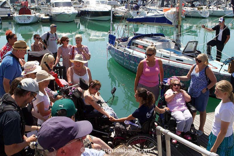 Jazz Turner completes Project FEAR - her solo, unassisted, circumnavigation of the British Isles & Ireland photo copyright Ingrid Abery / www.ingridabery.com taken at Brighton Marina Yacht Club and featuring the Disabled class