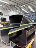 The new port stern section at SailGP Technologies, waiting a flight to New Zealand for the ITM SailGP Grand Prix  - January 28, 2026