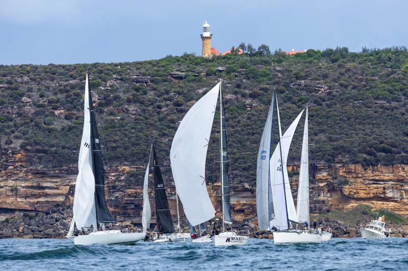 Mako mid-line in past a Pittwater to Coffs Harbour Yacht Race - photo © Andrea Francolini