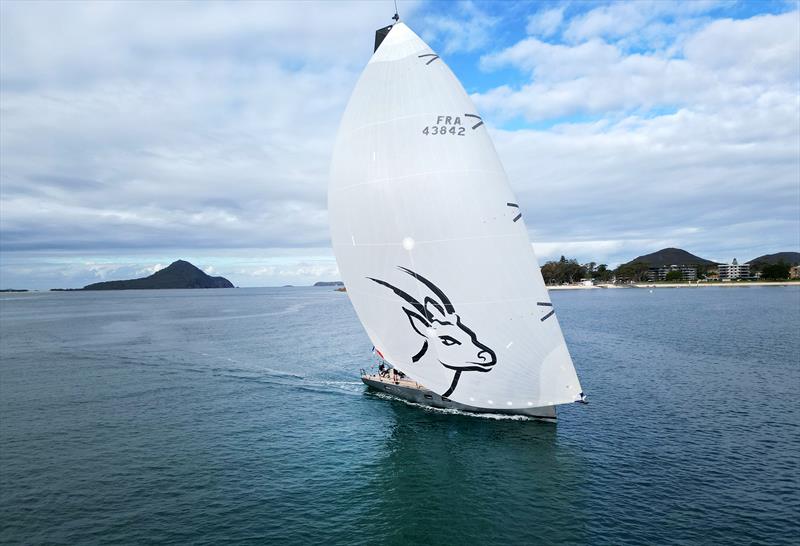 Spinnaker run hom on day 1 of the 2026 Sail Port Stephens Super Series - photo © Promocean Media