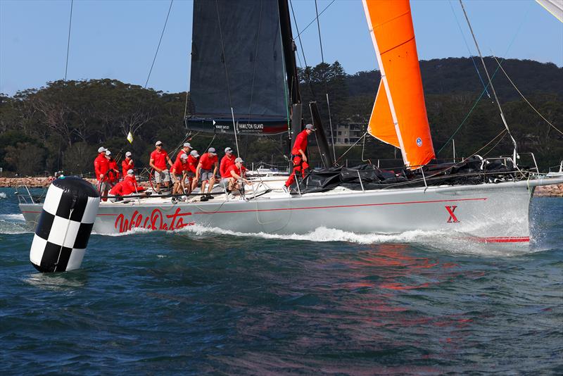 Wild Oats X on Day 3 of the 2026 Sail Port Stephens Super Series - photo © Promocean Media
