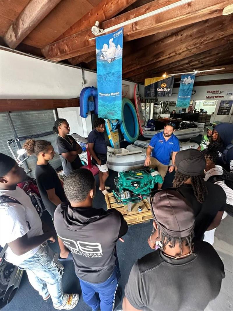 Marine Apprentices in 2025 learn about marine engines at Offshore Marine - photo © VIPCA