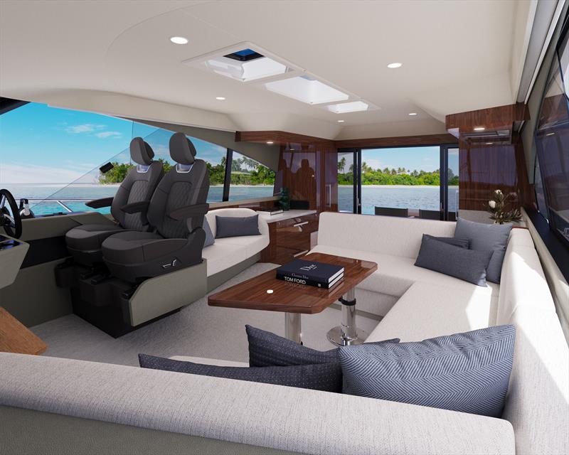 Maritimo S50 Sedan motor yacht - Saloon - photo © Maritimo