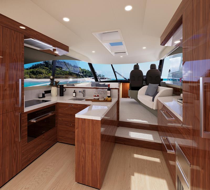 Maritimo S50 Sedan motor yacht - Galley - photo © Maritimo