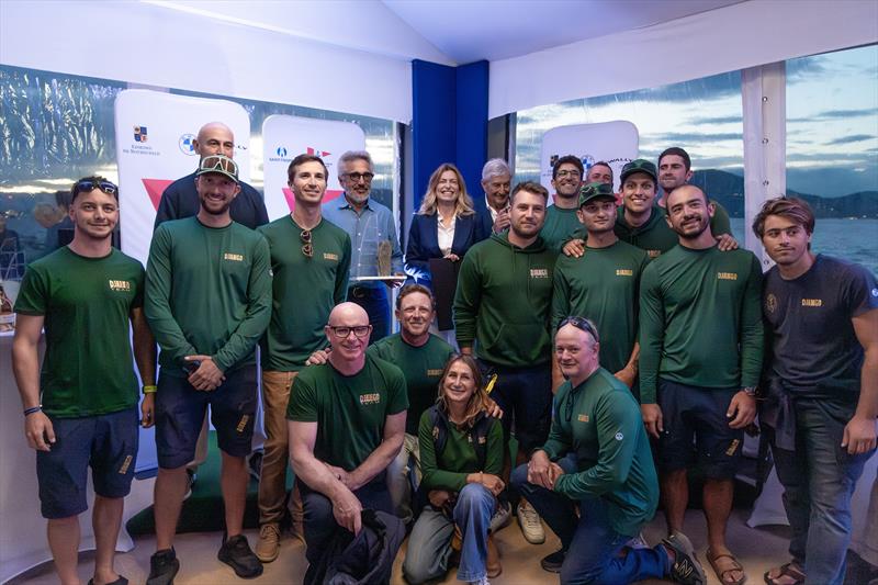 Giovanni Lombardi Stronati and his Maxi Grand Prix class-winning Django 7X crew - photo © Gilles Martin-Raget / www.martin-raget.com