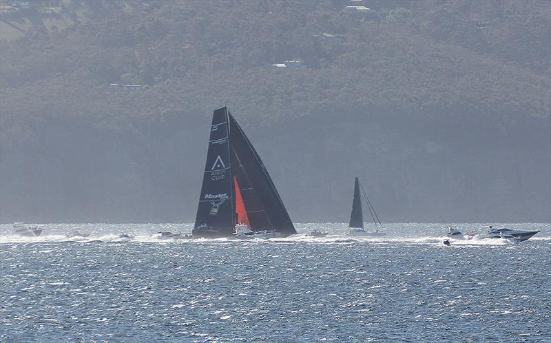 Master Lock Comanche and her spectator fleet - photo © Tony Lathouras