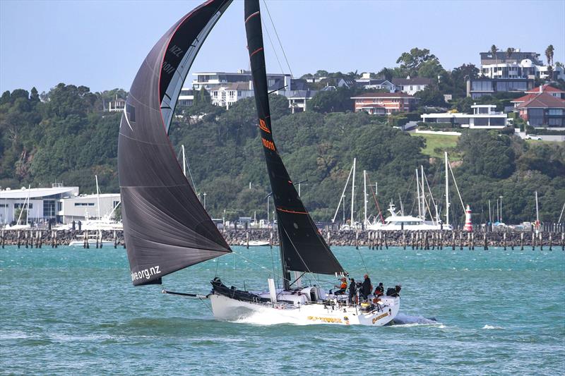Clockwork soon after the start of the Three Kings Yacht Race on April 16, 2026 - photo © Richard Gladwell - Sail-World.com/nz