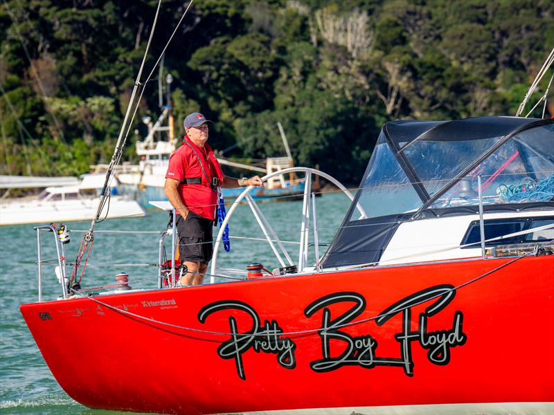 Bill Kidman at the helm of Pretty Boy Floyd - Solo Trans-Tasman Yacht Challenge - May 2026 - photo © Jacob Fewtrell/Insight Media/Insightmedia.co.nz/
