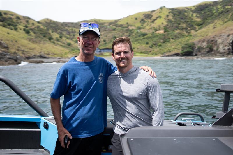 Matt Watson (left) with Jono Ridler - Swim4TheOcean - January 14, 2026 - photo © Joshua McCormack