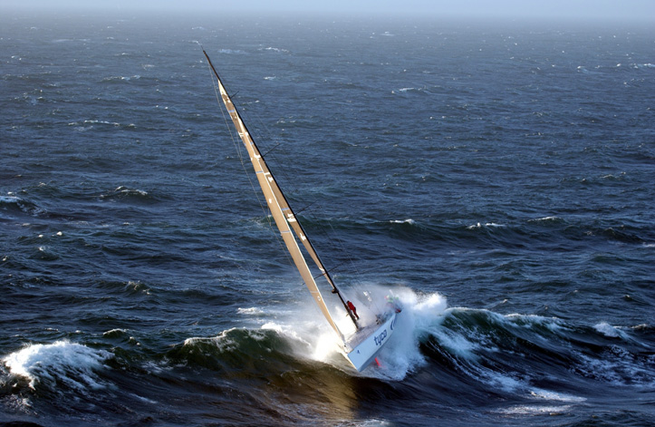 The February photo in the Portfolio Calendar features the Volvo 60, Tyco, as she is swept by a huge wave off Cape Point - photo © RickTomlinson