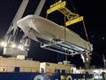 Django tender - a Catalyst 45 by Lloyd Stevenson Boatbuilders is shipped to Italy - June 2026